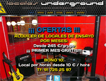 Tablet Screenshot of localesunderground.com
